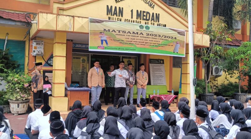 Opening Ceremony MATSAMA (Masa Ta’aruf Siswa Madrasah) MAN 1 Medan Tahun Ajaran 2023/2024.