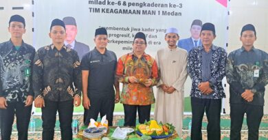 Merajut Kebersamaan Lewat Perayaan Milad Ke-6 dan Pengkaderan Tim Keagamaan MAN 1 Medan tahun 2024